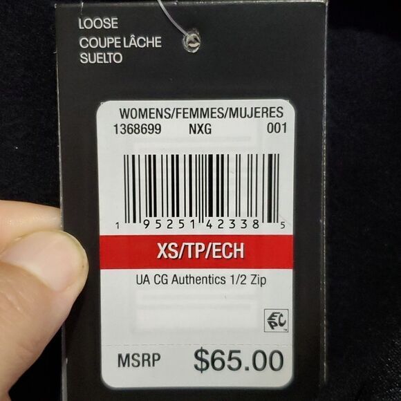 Under Armour Cold Gear Pullover Quarter Zip in Black Size XS - Picture 9 of 10